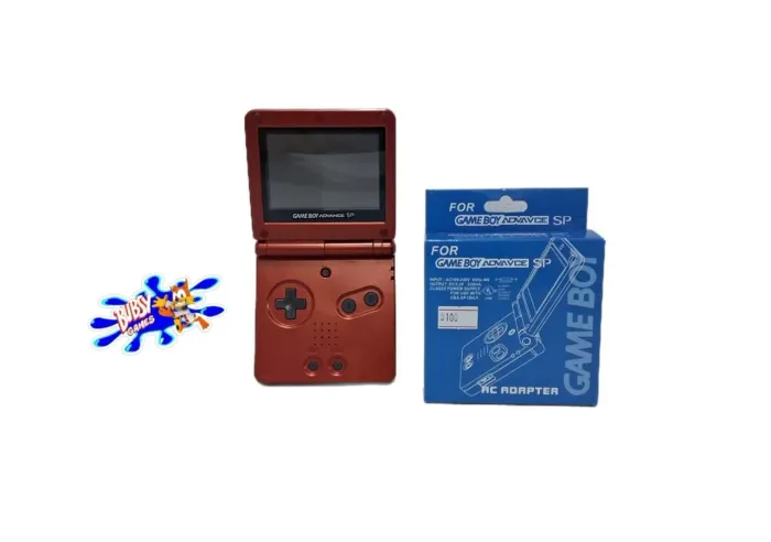 Game boy advance sp vermelho + jogo e carregador