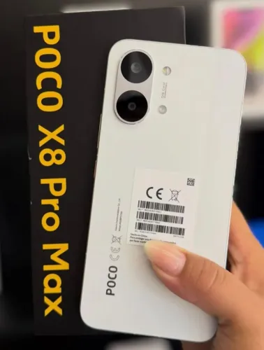 Celular Xiaomi Poco X8 Pro Max 256/12 - Branco Xiaomi Original com Qualidade