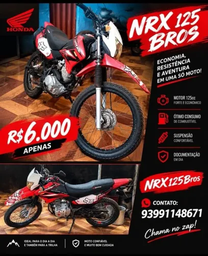 MOTO NXR Bros 125 cilindradas