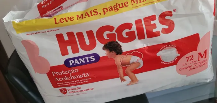 Lote de fraldas Huggies M - imperdível!!!