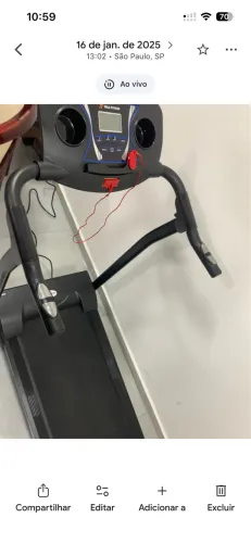 Esteira Elétrica Dobrável Sky Mille Fitness 120kg 110v com Amortecedor e Monitor Cardíaco