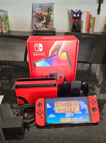 Nintendo Switch OLED Mario Red Edition DESBLOQUEADO