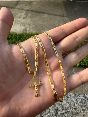 Cordão de Ouro 18k Piastrine