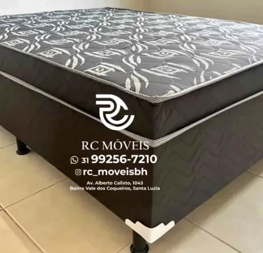 Cama Box Casal OrthoBox com Colchão de Molas Ensacadas Bamboo
