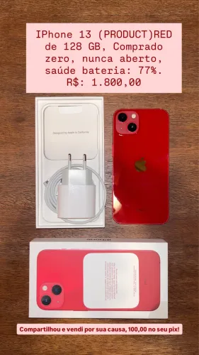iPhone 13 Red 128gb