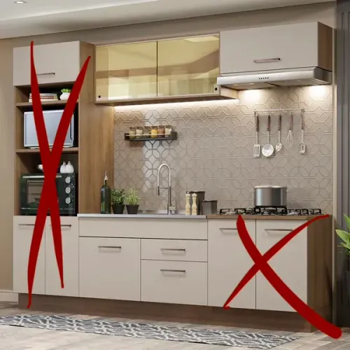 Cozinha com pia de pedra