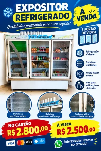 Vende-se equipamentos para comércio.