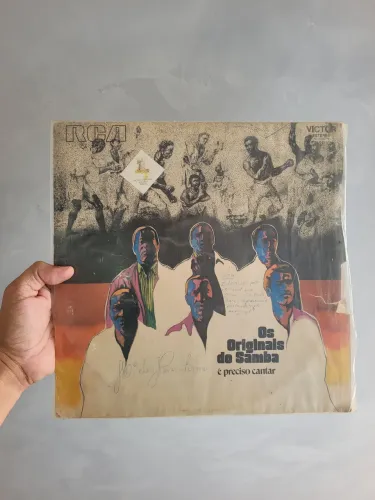 Disco de vinil antigo os originais do samba