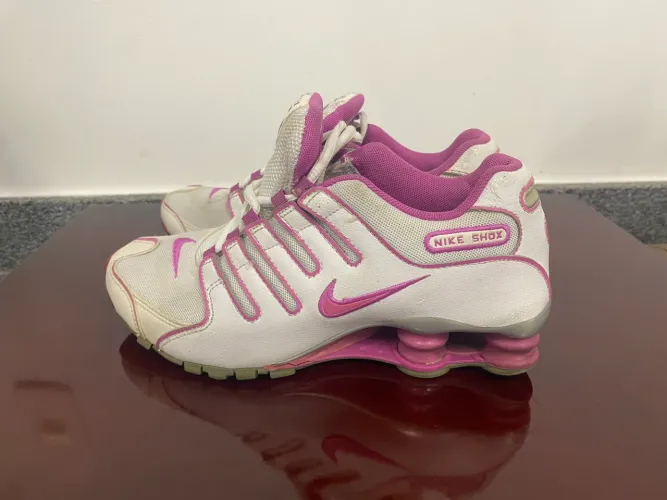 Nike Shox rosa e branco original 36 