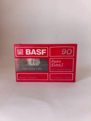 Fita Cassete K7 Basf Ferro Extra I 90 Min Lacrada Virgem