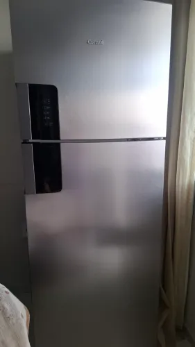Geladeira inox em perfeito estado, funcionando tudo