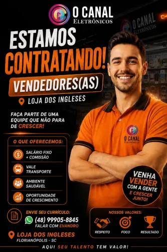 Vendedor (a) de Eletrônicos e Celulares
