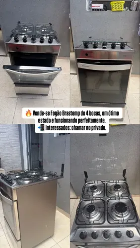 FOGÃO 4 BOCAS BRASTEMP