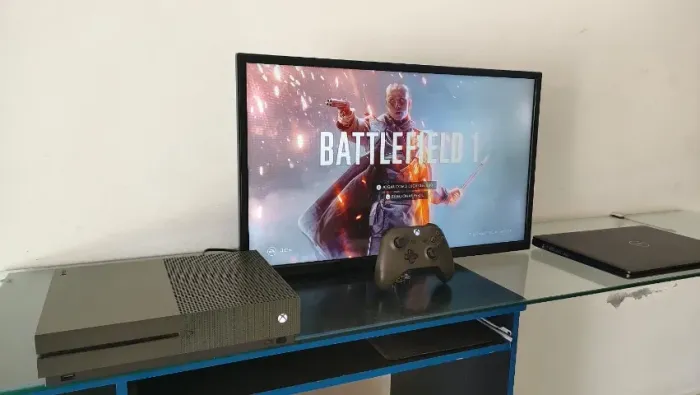 Xbox One S, Edição Especial " BF1 Verde Militar " Com 1 Tera de HD, Controle Original
