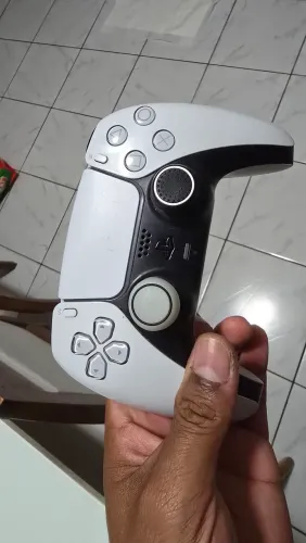 Controle PS5 COM Hall Effect cor Branco