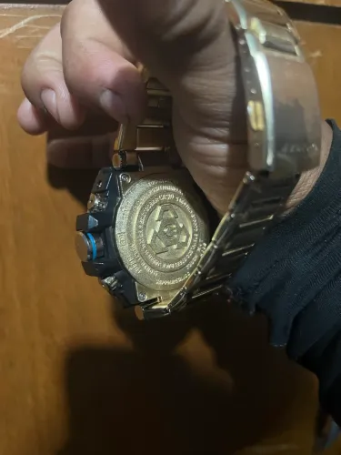 Relógio Masculino G-Shock Metal Iron Man 2022 P/aço Dourado - Linha Gold a prova dagua