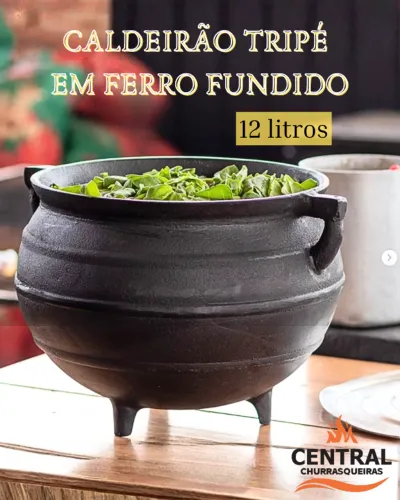 PANELA DE FERRO FUNDIDO - CALDEIRÃO