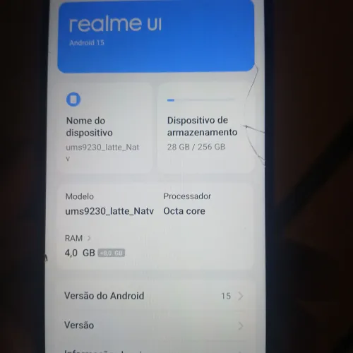 Celular realme note UI 256G 
