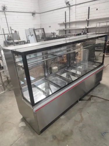 balcão tendal inox 2900mm exposição frigorífica completa