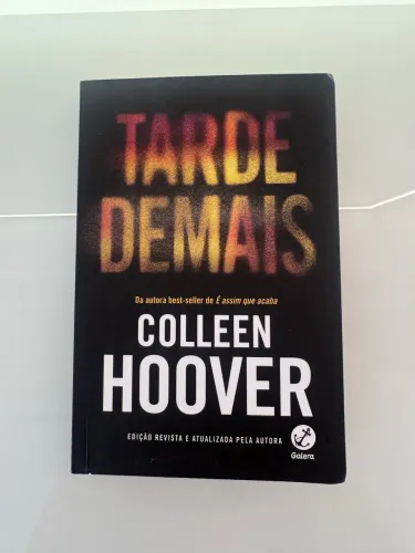 Livro Colleen Hoover ?Tarde Demais?