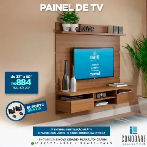 Painel de TV 32 a 60 Polegadas R$ 884