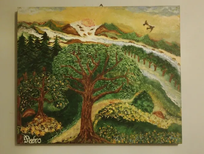 Quadro pintura a oléo..50cm*50cm