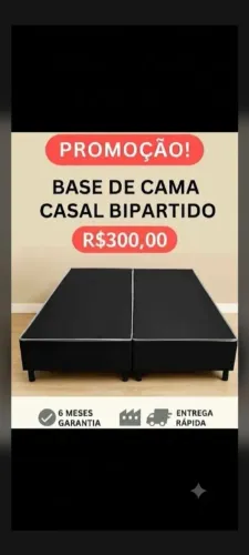 BASE BOX CASAL BIPARTIDA DIRETO DA FÁBRICA