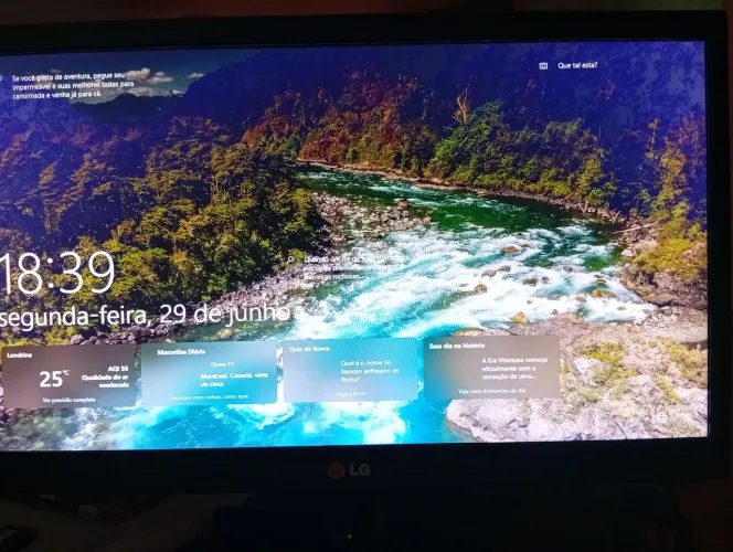 Monitor LED LG flatron - leia