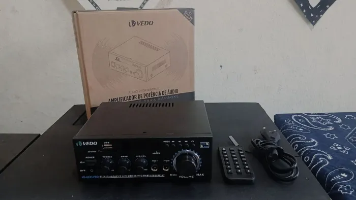 Mini Amplificador Vedo Na Caixa. 