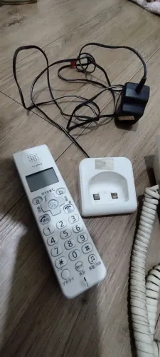 Telefone Fixo Sanyo TEL-L50 Com Ramal Sem Fio Branco
