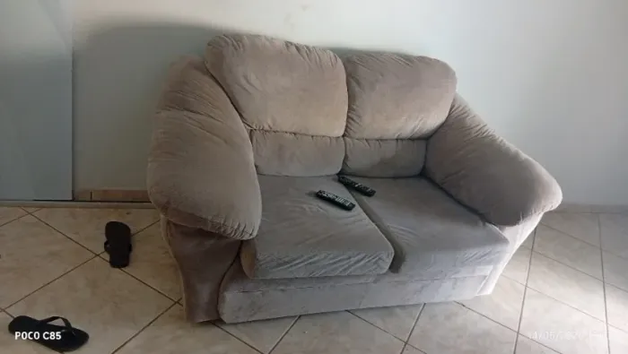 JOGO DE SOFÁ CINZA