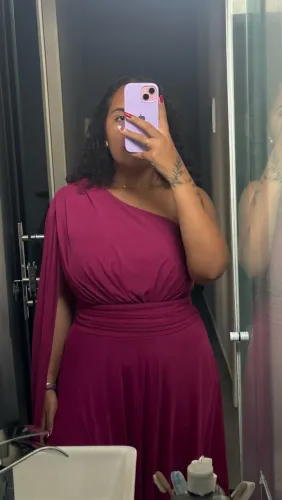 Vestido de Festa Longo Magenta/Fúcsia