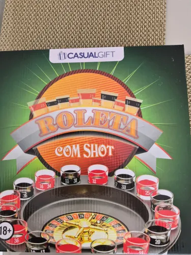 Roleta com shot, nunca usada