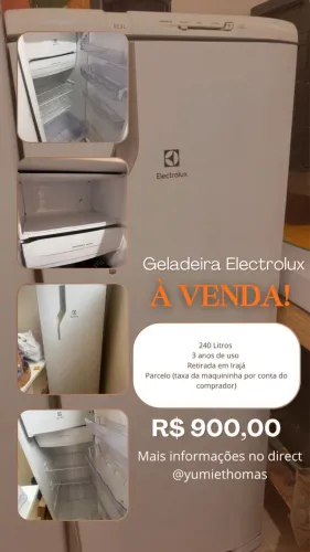 Vendo Geladeira Semi Nova