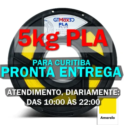 5 kg de filamento PLA (diversas cores)