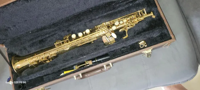 Sax Soprano Sib JCM Completo com Estojo Rígido
