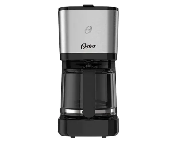 Cafeteira Oster Inox, 1,2L, 110V, Preto/Inox, 750W, OCAF600, lacrado
