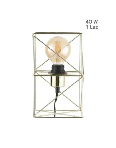 LUMINÁRIA DE MESA DOURADA
