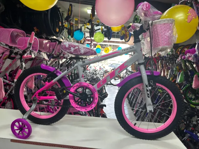 Bicicleta aro 16 Alumínio 10x no cartão