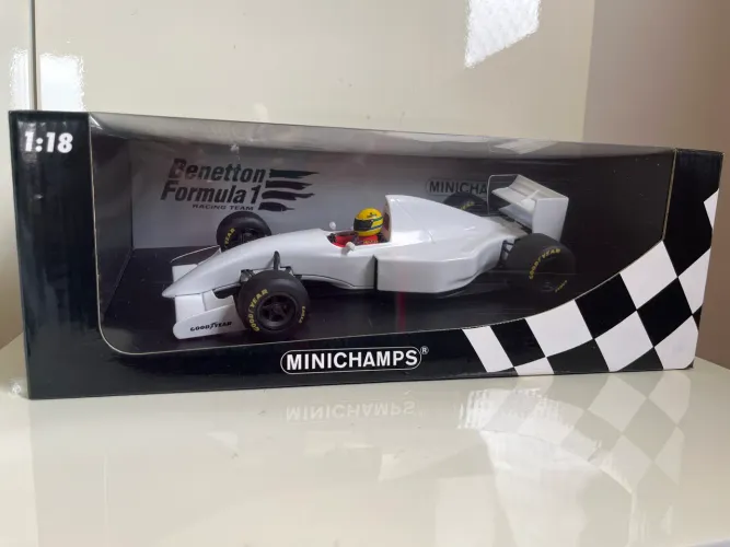 Ayrton Senna Fórmula 1 Benetton 1:18 Minichamps Original