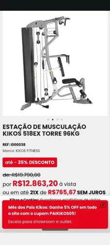 Estação de musculação