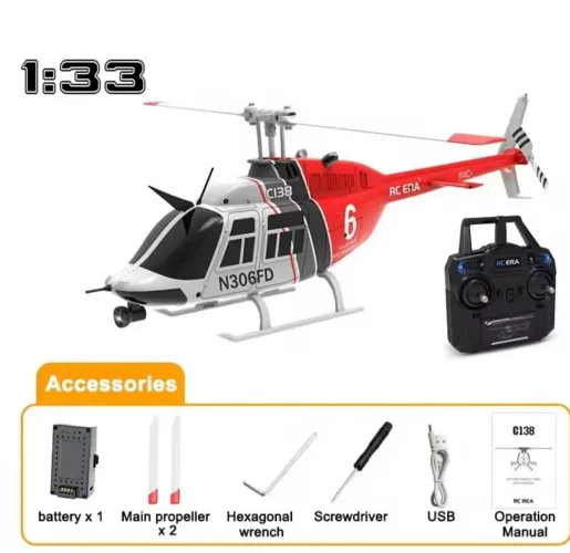 Helicóptero RC C138 Bell 206