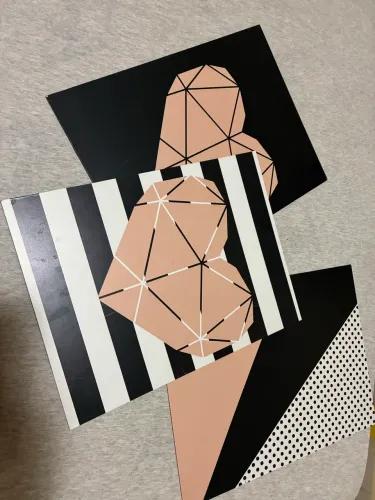 Kit 3 quadros decoração