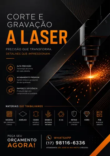 Corte e Gravação Laser