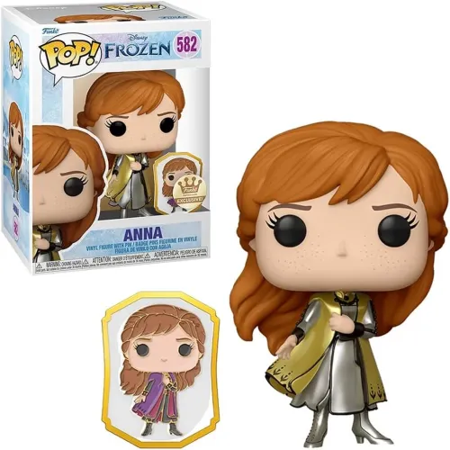 Funko pop Frozen II - Anna 582 - Exclusive & limited edition gold c/ pin