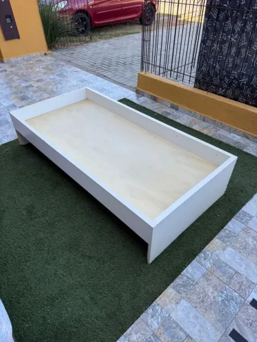 Cama de Solteiro MDF SEMINOVA - Entrega!