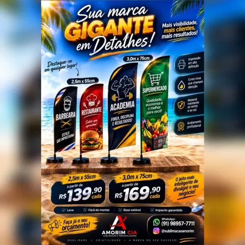 Wind Banner Promocional 2026 Verão