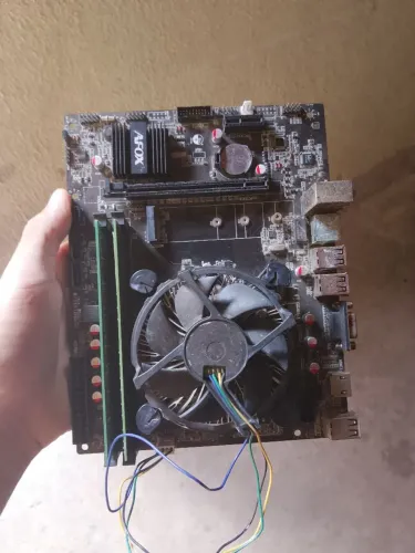 Vendo kit placa mãe pc