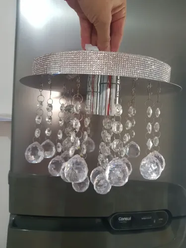 Lustre de Cristal + 2 Leds novas