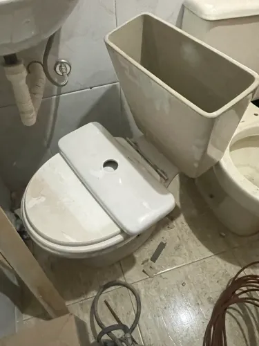 Vaso acoplado sem o reparo interno 